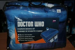 7pc Doctor Who Gallifrey Bed Set Comforter/sheets/slips/sham Full Size
