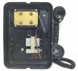 Rare 1930 ' s Art Deco Automatic Electric Monophone Hanging Wall Crank Phone 3