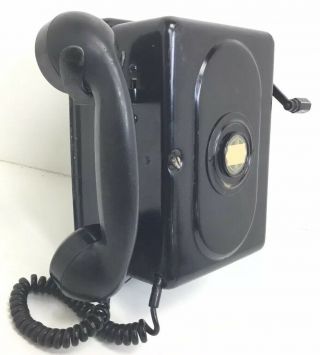 Rare 1930 ' s Art Deco Automatic Electric Monophone Hanging Wall Crank Phone 7