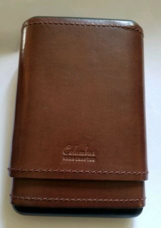 Columbus Line Travel Cigar Case Hand Crafted