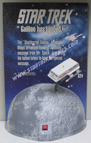Star Trek: The Series Hallmark 1992 Shuttlecraft Galileo Store Display