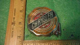 Ad07 Chrysler Enamel Hood Emblem Vintage 1950 Metal Arts Co Ny Chrysler Royal