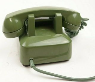 Bell Vintage Retro 60s Mid Century Green Avocado Rotary Dial Desktop Telephone 4