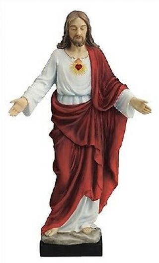 Sacred Heart Of Jesus 10 Inch Statue