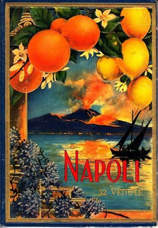 Napoli Naples Italy Old Souvenir Accordion Photo Book Album