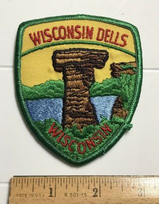 Wisconsin Dells Stand Rock Formation Wi Souvenir Embroidered Patch