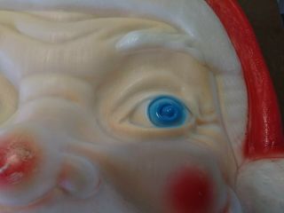 Vintage Empire Hanging Santa Head Face Blow Mold 24” Christmas Decoration 6