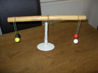 Vintage Magic Trick Pom Pom Prayer Bamboo Stick - No Instructions Props Only