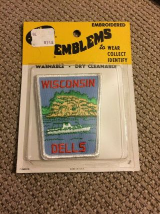 Vintage Wisconsin Dells Patch Rare Nos