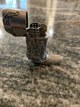 Marlboro Cowboy Boot Lighter Extremely Rare & Collectible