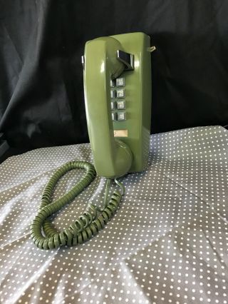 Vintage Green Push Button Wall Phone General Electric 1970’s Telephone Cord