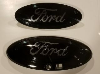 2018 - 2019 Ford F - 150 Ecoboost Fx4 Black And Magnetic Grey Logo,  Front & Rear