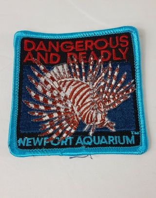 Dangerous And Deadly Lionfish Fish Newport Aquarium Kentucky Ky Souvenir Patch