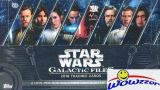 2018 Topps Star Wars Galactic Files Factory Hobby Box - 2 Hits W/autograph