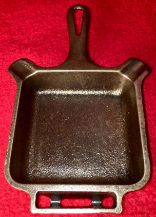 Griswold Cast Iron 770 Square Ashtray Skillet 6