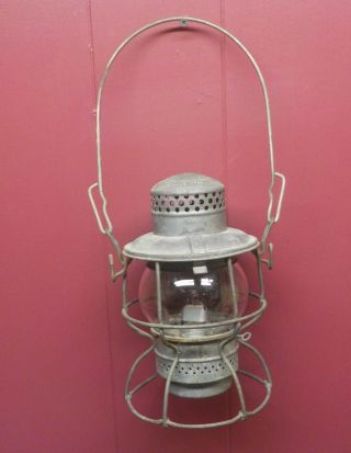 Vintage I H B Railroad Lantern Adlake Kero