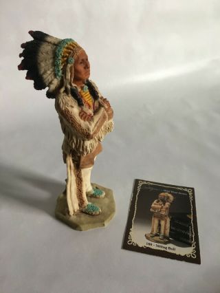 Castagna Native Indian Figurine Sitting Bull with Card 2