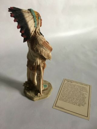 Castagna Native Indian Figurine Sitting Bull with Card 3