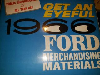 Mustang 1966 Ford Merchandising Materials Dealership Rare 50,  Pages