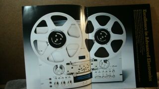 1979 Pioneer RT - 909 Reel to Reel 3 Motor Tape Deck Booklet with Specs 2