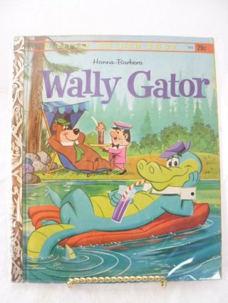 Hanna - Barbera Wally Gator By Tom Golberg Golden Book 1963 1st Edition