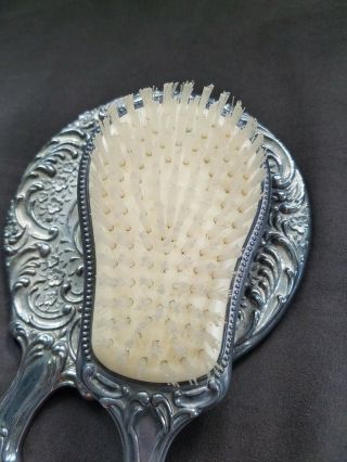 Antique Vintage Hand Held Mirror And Brush Vanity Set Handheld 5