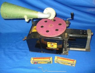 Walt Disney Mickey Mouse Talkie Jecktor Toy Movie Projector Wde Films Early Old