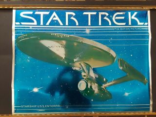 Star Trek The Motion Picture U.  S.  S.  Enterprise Mylar Poster (1979) - - Not