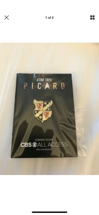 Sdcc 2019 Star Trek Picard Lower Decks Visitor Pin Complete Set Of 4