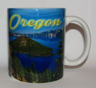 Oregon Coffee Mug Crater Lake Multnomah Falls Coast Sunset Souvenir 11 Oz