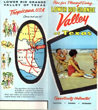 Lower Rio Grande Valley Of Texas Vintage Travel Brochure Color Photos Ca 1950 