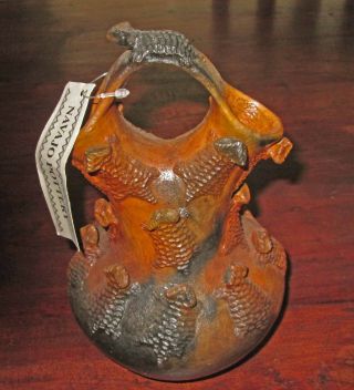Navajo Pottery Wedding Vase,  Elizabeth Manygoats,  8 1/4 