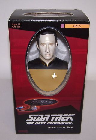 Star Trek The Next Generation Data Bust Limited Edition Nib