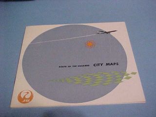 Ca.  1959/1960 Japan Airlines Route Map And Other Information Brochure