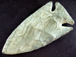Fine Authentic 4 Inch Collector Grade Kentucky Lost Lake Point Arrowheads 4