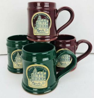 Deneen Pottery Handthrown Coffee Mug Magnolia Plantation Gainesville Fl Set Of 4