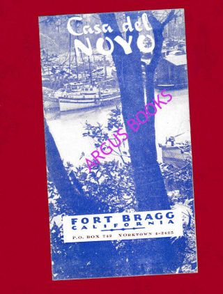 1960 Fort Bragg Casa Del Noyo Inn River Harbor Mendocino County California