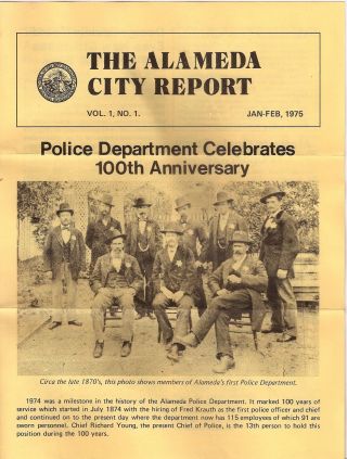1975 California,  Alameda County The Alameda City Report Vol.  1 No.  1