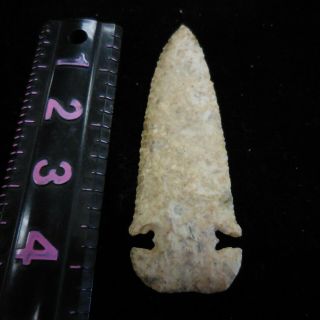 Arrowhead - - E - Notched Thebes Point - - Classic Form And Flaking Hpep