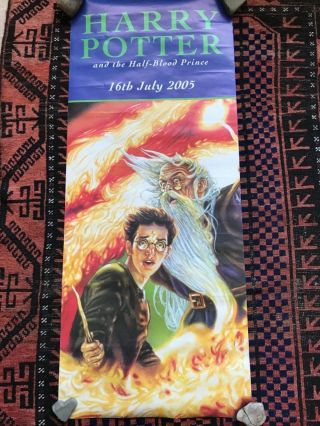 Harry Potter Huge Poster Retail Banner Half Blood Prince 2005 Hogwarts Rare