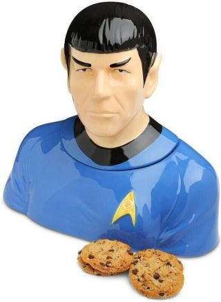 Star Trek Classic Tv Series Mr.  Spock Bust Ceramic Cookie Jar 2011,  21806 Exc.