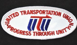 Vintage Railroad Sew On Patch United Transportation Union Ohio Railroadiana