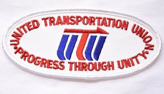 Vintage Railroad Sew On Patch United Transportation Union Ohio Railroadiana 2