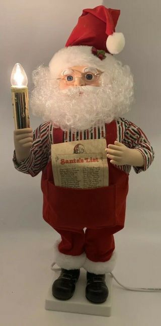 Vintage Telco Motion - Ettes Of Christmas - Santa Claus - Moving Lighted Figure