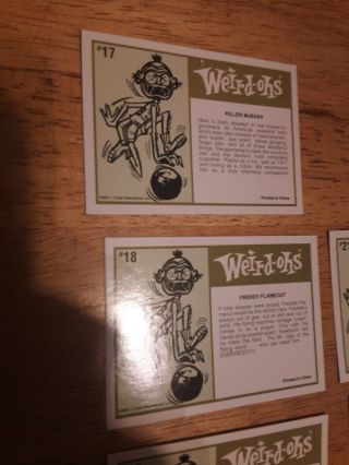Weird - ohs 2007 Collector Cards 2