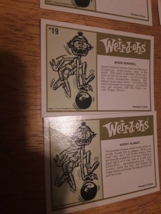 Weird - ohs 2007 Collector Cards 3