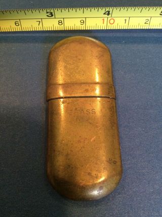 Wwii Trench Lighter Vintage Brass No.  5