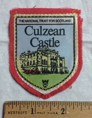 Culzean Castle Scotland United Kingdom Scottish Souvenir Felt Patch Badge
