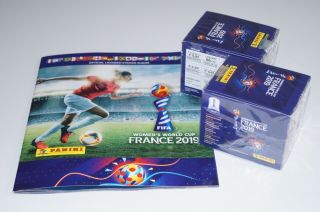 Panini Womens World Cup France 2019 - 2 Box 100 Packets,  Empty Album