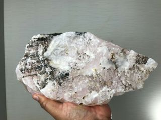 AAA TOP QUALITY MANGANOAN CALCITE ROUGH 22 LBS FROM AFGHANISTAN 3